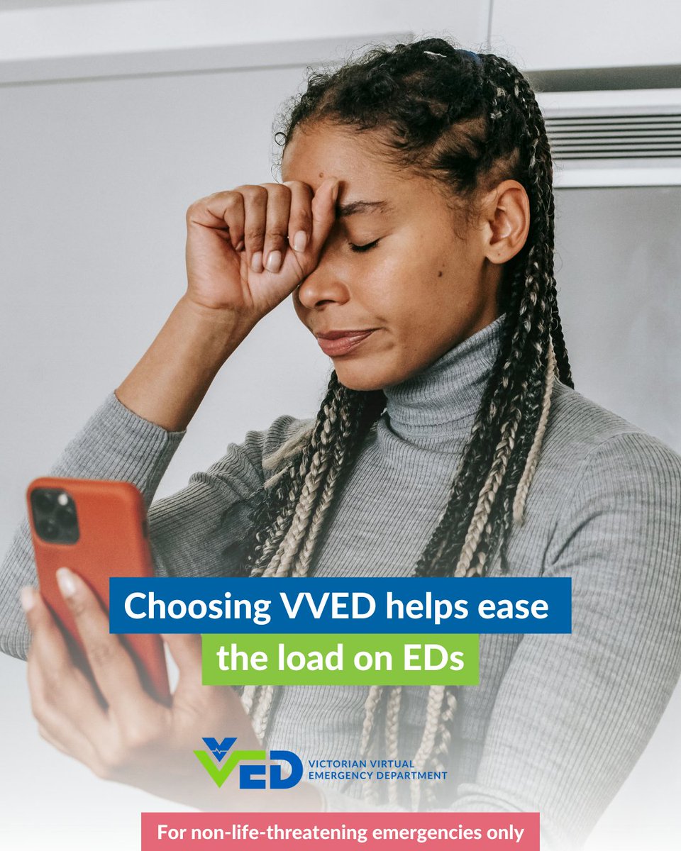 vved_au's tweet photo. 🏥 Every visit matters. By using VVED for non-life-threatening emergencies, you not only get timely medical support but also help reduce the strain on Emergency Departments.
 
#VVED #VirtualED #VictoriaWideService #EmergencyCare #CommunitySupport #BetterCare https://t.co/OXuuOTisrP
