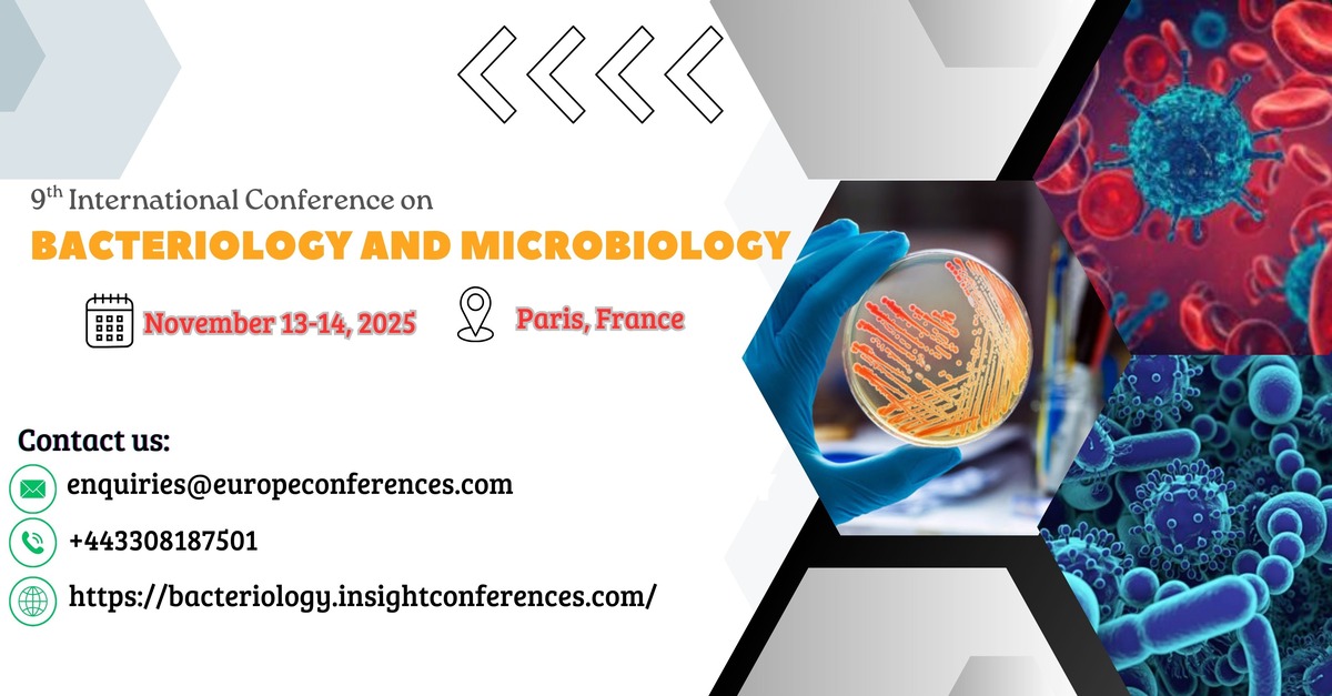 conferenceserie's tweet photo. Step into the spotlight! #AbstractSubmission is now open for the 9th Int’l Conference on #Bacteriology &amp; #Microbiology in #Paris, Nov 13–14, 2025.
Share breakthroughs in #AMR &amp; #MicrobialInnovation.
Don’t miss out: https://t.co/mtpGlqI4zf
 
 #ResearchMatters #ScientificCommunity https://t.co/QlKA81tA5C