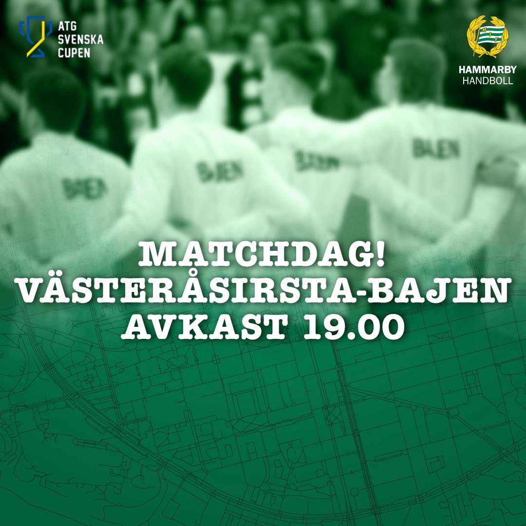 🟢⚪ BAJEN LIRAR! Stötta i Västerås – fajten även i Handboll Play!

🎟 vasterasirsta.ticketco.events/se/sv/e/vstera…

📺 handbollplay.se/atg-svenskacup…

#bajen #ekenlaget #ATGsvenskacupen