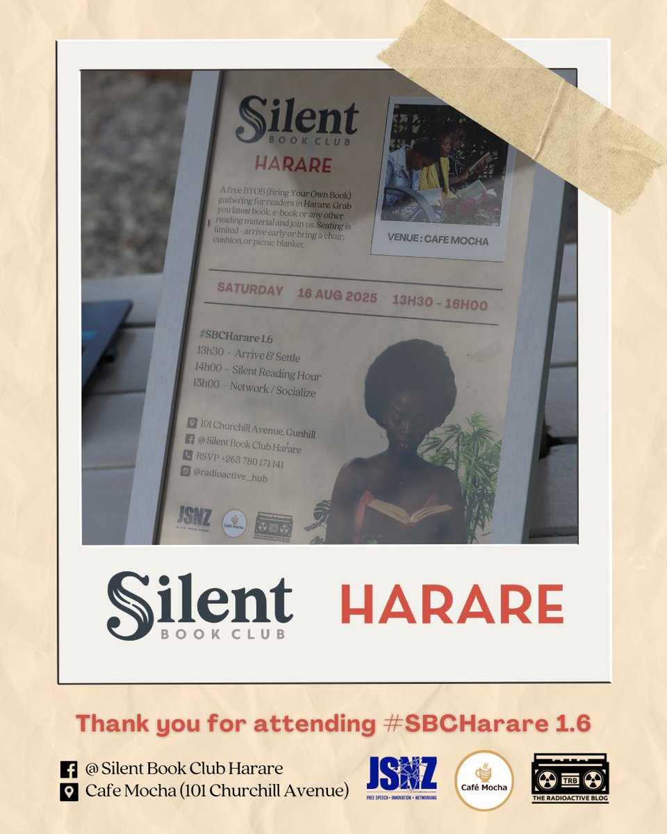 A big thanks to everyone who pulled through over the weekend. We had our biggest turnout again (65).  Next target for next month: 100people at Silent Book Club Harare 1. 7