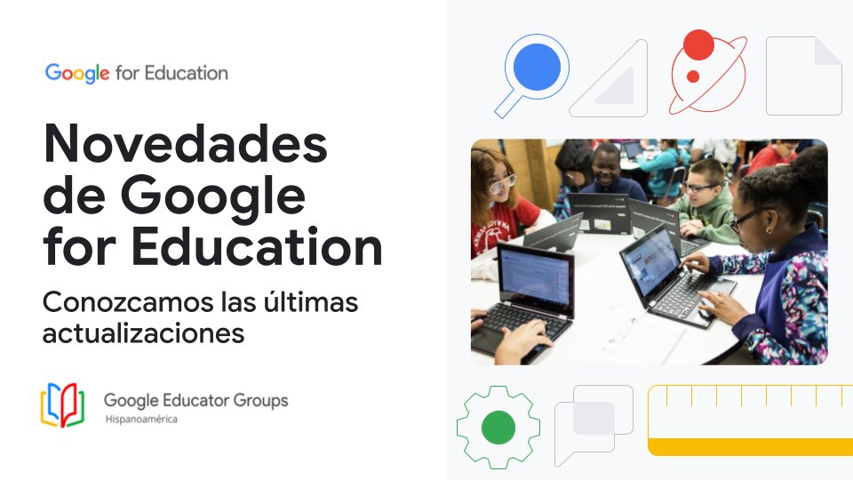 GEG Hispanoamérica (@geghispano) on Twitter photo ¡Atención, educadores y líderes GEG!
📢 Los invitamos a un webinar sobre las últimas novedades de <a href="/GoogleForEdu/">Google for Education</a>, el Learning Center, y el Examen de Certificación de Google.
🗓️ 20 de agosto
⏰ 6 p.m. (🇲🇽)
Regístrense aquí para recibir el enlace:
➡️ bit.ly/webinarGEGHisp… ¡Atención, educadores y líderes GEG!
📢 Los invitamos a un webinar sobre las últimas novedades de <a href="/GoogleForEdu/">Google for Education</a>, el Learning Center, y el Examen de Certificación de Google.
🗓️ 20 de agosto
⏰ 6 p.m. (🇲🇽)
Regístrense aquí para recibir el enlace:
➡️ bit.ly/webinarGEGHisp…