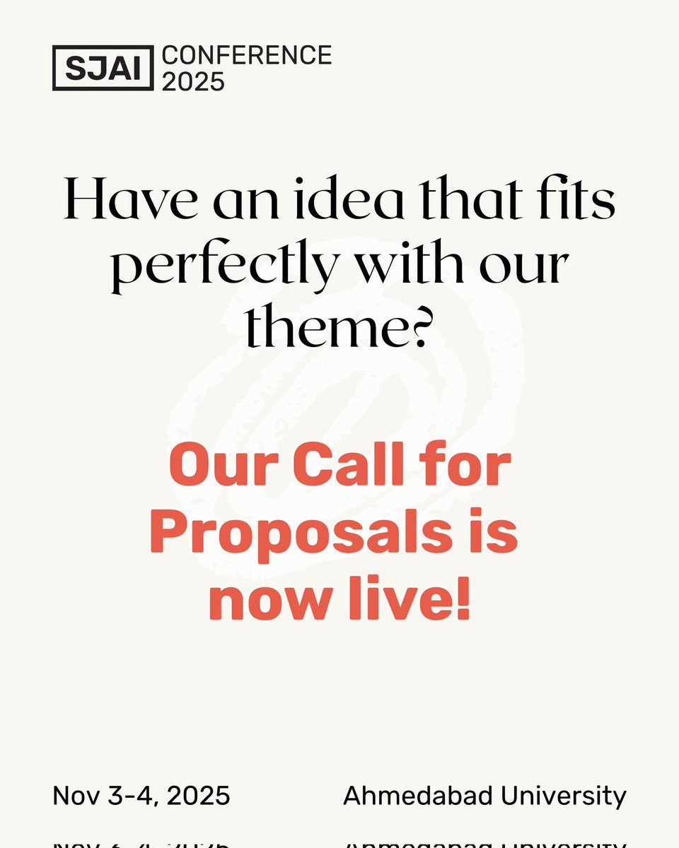 🌐 To know more about the topics that we are exploring this year, check out our ‘Call for proposals’ on our website.

🔗sjai.in/call-for-propo… 

Come be part of shaping the future of science journalism in India!
(4/4)
