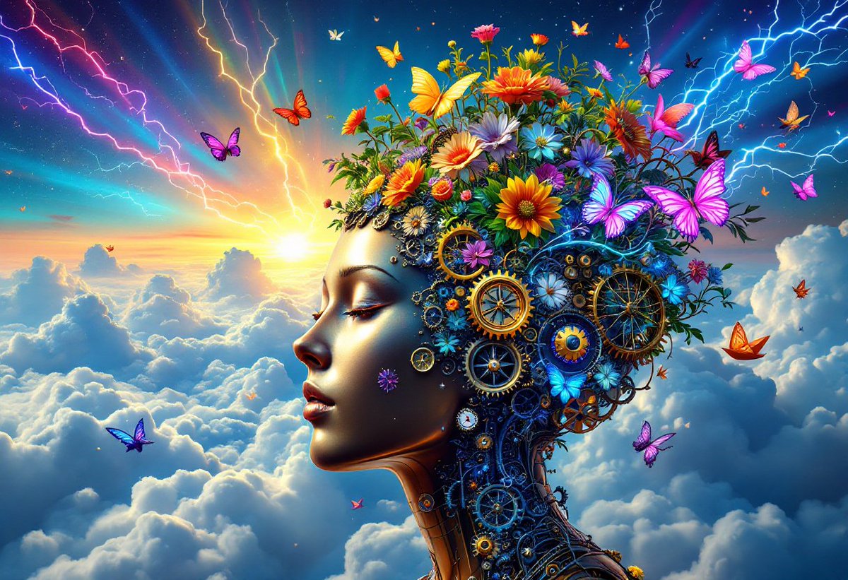 PromptSin's tweet photo. Let your mind bloom like this technicolor dream! 🌸✨ Ready to unlock your creative genius? #MindMagic #CreativeVibes https://t.co/Z8GyOlESzV