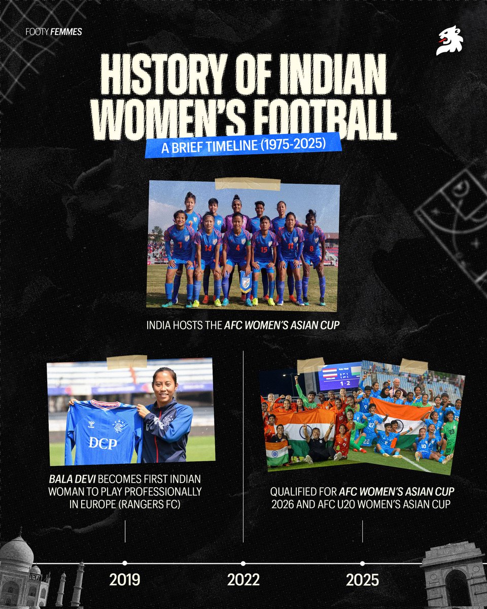 From dominating early to a rough patch in between, to the recent upward trajectory, Indian women’s football history has been one of resilience and strength. These milestones are a story of belief and grit.

Which moment inspires you the most?⬇️⬇️

#IndianFootball #WomensFootball