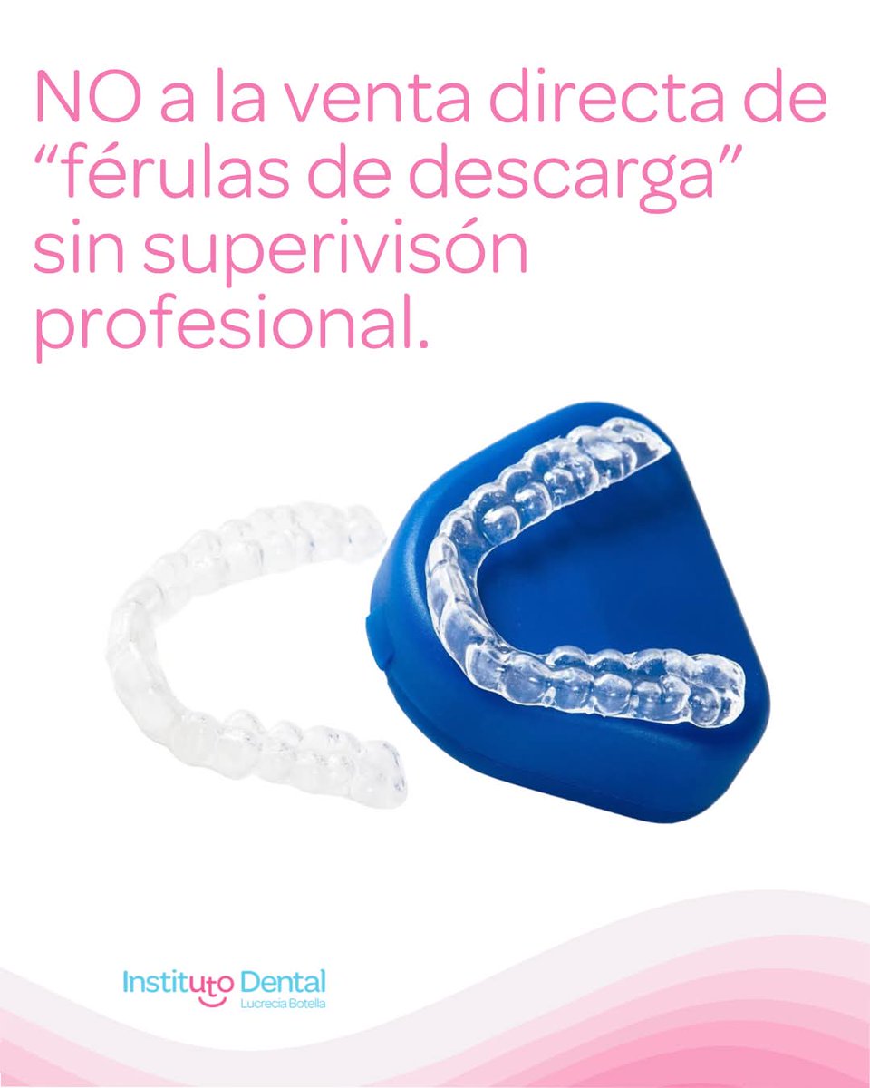 LucreciaBotella's tweet photo. 🚫 NO a la venta directa de “férulas de descarga” sin supervisión profesional.

El @CNSJ_Dentistas ha reiterado su denuncia contra la comercialización de férulas de descarga sin evaluación médica previa.

Nosotras tratamos el bruxismo desde el origen.
#lucreciabotella #Torrevieja https://t.co/VBr73RDYv2