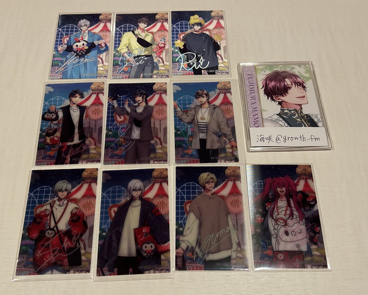 【交換】ツキプロ ツキショ レンチキュラーカード 特典 ディッパーダン

譲 隼 海 涙 壱流 壱星 柊羽 翔 凰香 優馬 ルカ

求 ディッパーダン衛

郵送希望
お相手様が気にしない場合は当方2:1可能
県外で行けないため、可能な方いらっしゃいましたら、よろしくお願い致します。