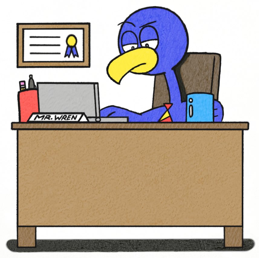 JJSponge120's tweet photo. Day 18 of August Aftermath 2025 - Desk

My OC Mr. Wren works at his office desk. 🖥️

August Aftermath 2025 prompts by @BIO6751. #AugustAftermath #AugustAftermath2025 #Desk #Bird #Boss #MrWren #OC #JJSponge120 OC #JJSponge120 https://t.co/Gqf5pqppPz