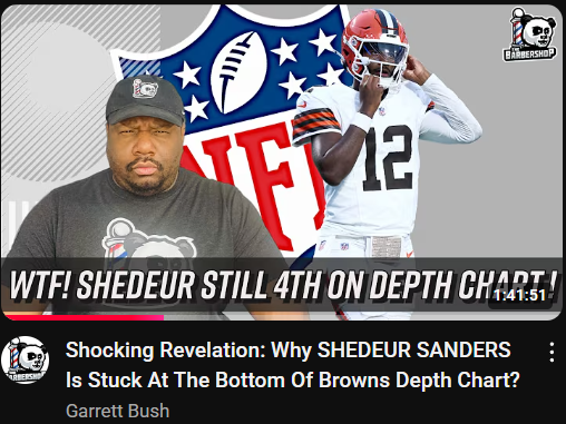 AtlantaStayFI's tweet photo. The reason why I don't take anything serious about the #Browns is because they have history of doing this. The Team. The Media. The Owner. This was never about competition the Browns were always heading this way. The same script since Kosar.
#ShedeurSanders ⌚⬆️
#TLReact 🏈🚫 https://t.co/quUTHyJlIi