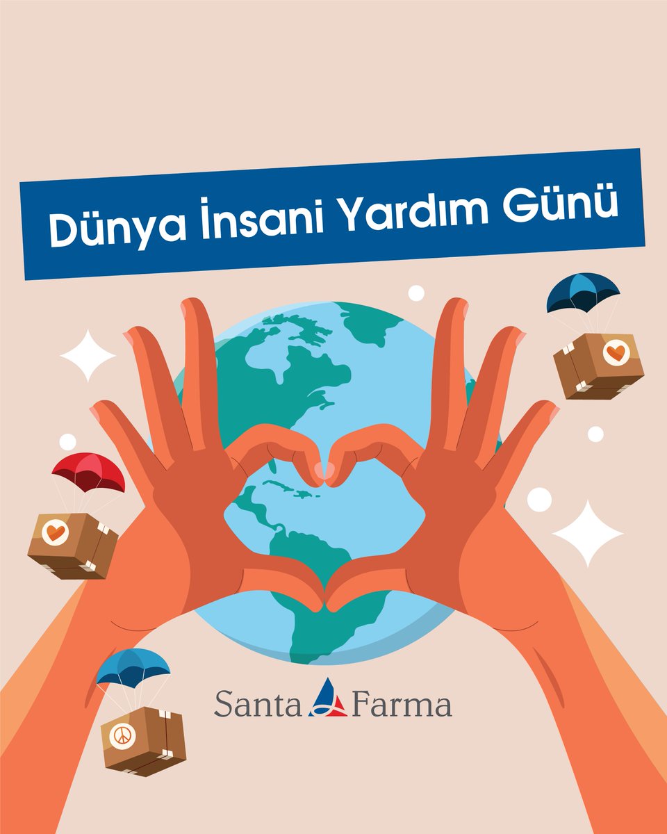 santafarma_ilac's tweet photo. İnsani yardım; bir el uzatmaktan çok daha fazlası,
bir hayatı iyileştirme çabasıdır. #SantaFarma olarak; insanlık onurunu yaşatmaya dair çaba gösteren herkese, insana duyarlılıkla atılan her adıma saygılarımızı sunuyoruz. https://t.co/3rEl2s0a20