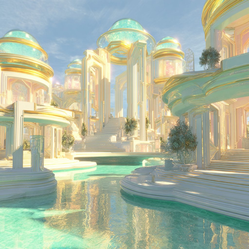 FOulhiou's tweet photo. #Promptshare

🖊️ [SUBJECT], tech/metal aesthetic, bright light, reflect, futuristic and luxuous aspect, in pastel yellow (#FFF4BD), rose quartz (#F4B9B8), Baby Bkue (#BBE7FE), and Seafoam Green (#BDF0D6) tones

Share your images with #cp43 https://t.co/kp4IGHPeOM
