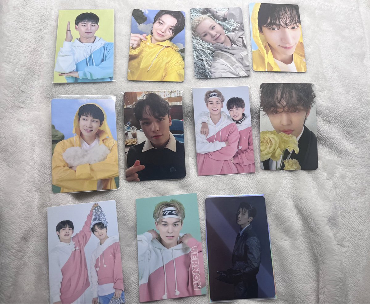 시세를 잘 몰라서 시세 맞춰서 가격제시해주세요 .ᐟ.ᐟ 

📩 open.kakao.com/o/sCxUd5Le

일반 택배/반택 🙆‍♀️

svt photocard 에스쿱스 정한 조슈아 준 호시 원우 우지 디에잇 민규 도겸 승관 버논 디노 jun hoshi woozi the8 dk scoups wonwoo mingyu jeonghan joshua seungkwan dino vernon 포카 양도