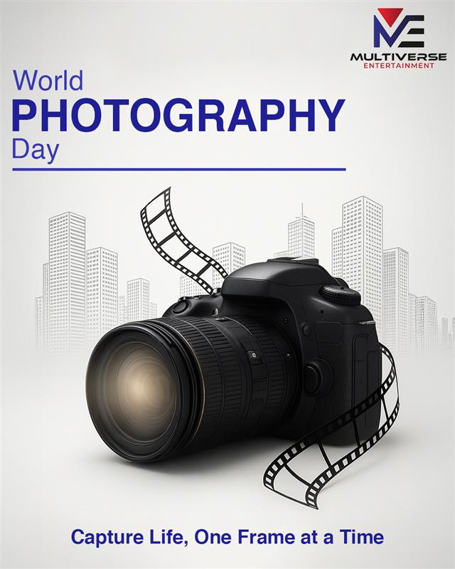 MultiverseEnt_'s tweet image. Every click is a story, every frame a memory. 📸
 
#WorldPhotographyDay #TimelessFrames #multiverseentertainment