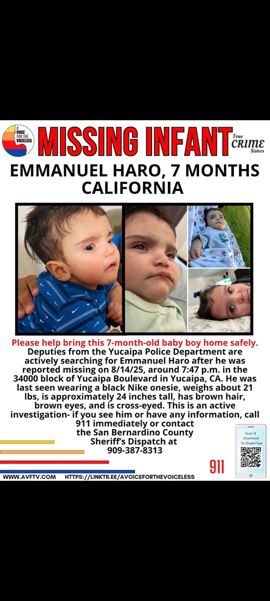 Brook35312Rod's tweet photo. #EMANUAL
BABY BOY MISSING FROM CALIFORNIA.
⚖️🔆 https://t.co/NQP3B2TgE4