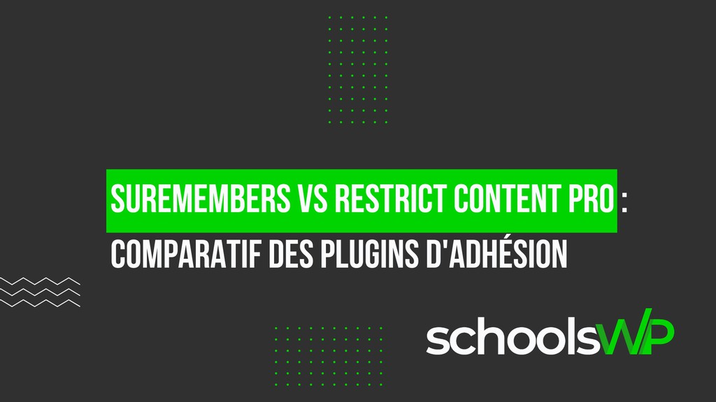 MichaelKihl's tweet image. 📈 Vous cherchez à optimiser la gestion des adhésions sur votre site ? Découvrez comment SureMembers et Restrict Content Pro se comparent 🧐 #WordPressDevelopment #schoolsWP

Lire la suite 👉 lttr.ai/Ahx6b