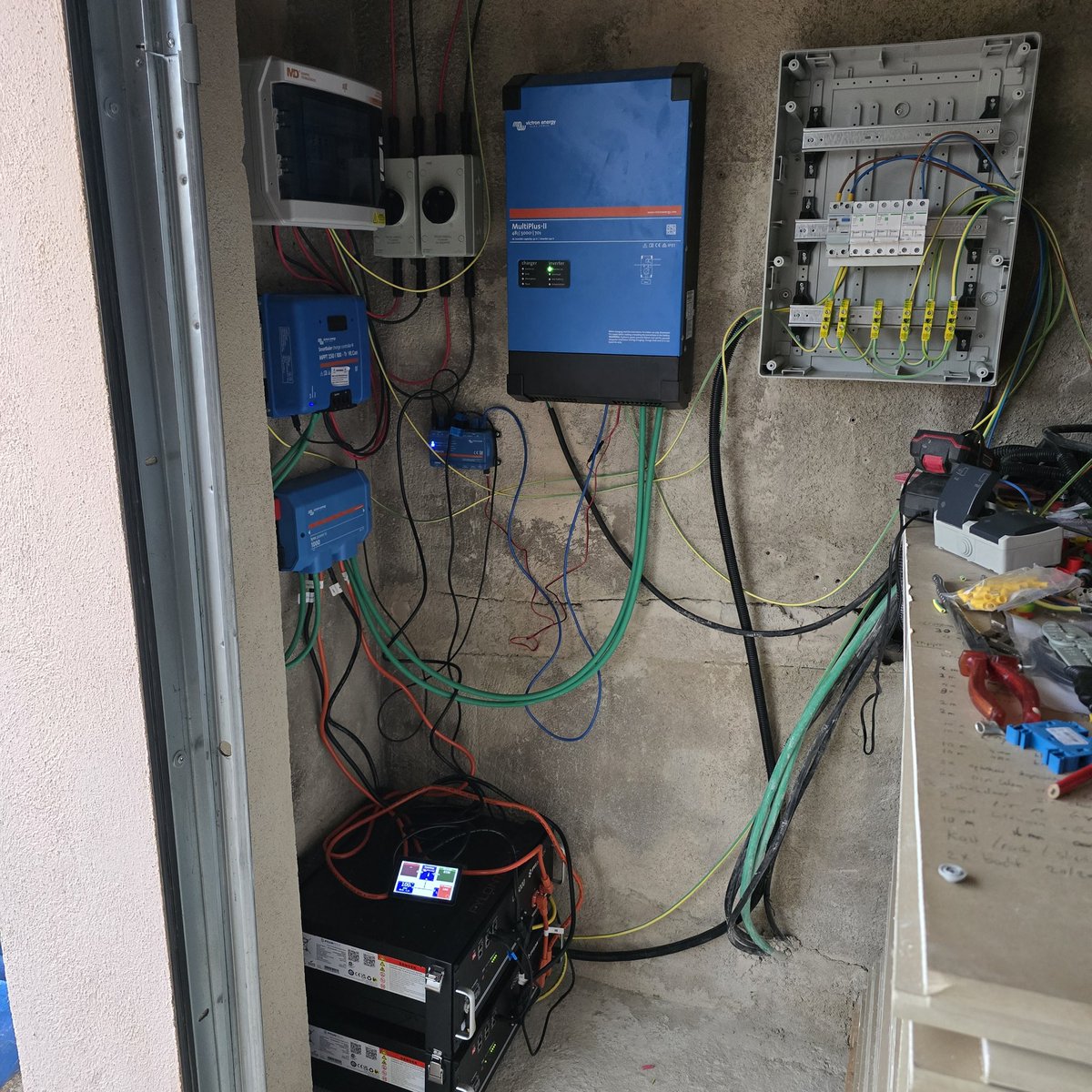 cpt_hoek's tweet photo. Gm, I got the power!
Time to clean up and on to the next chapter!
#Victron #Offgrid #LFG #Pylontech https://t.co/d1cLVwBD9v