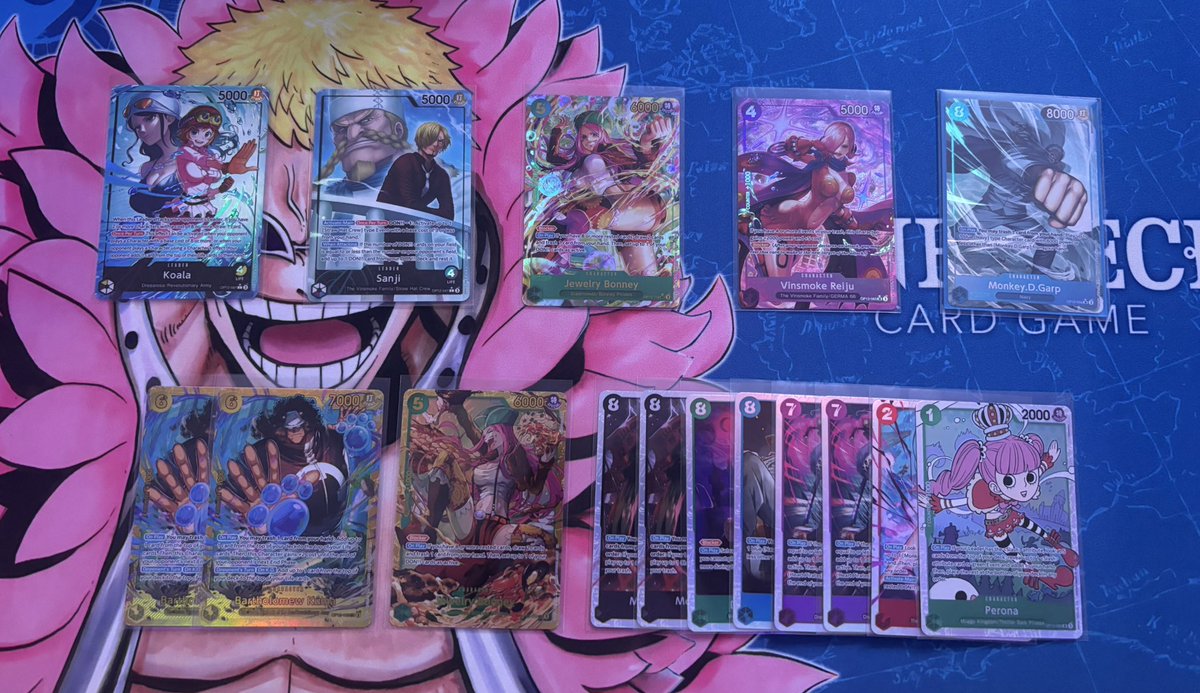 I normally have about the worst pack luck feasible, HOWEVER, OP12 has been pretty nice to me 🥹

All from just two prerelease events and one box 📈