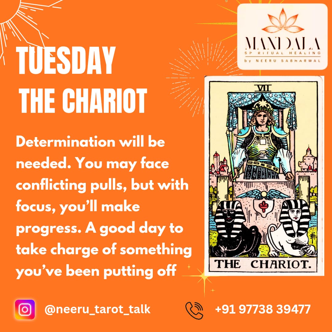 healing_mandala's tweet photo. ✨🚀 Today’s energy is all about The Chariot!
Stay focused, stay determined – even if life tries pulling you in different directions.
#TarotTuesday #TheChariot #DailyTarot #SpiritualGuidance #TarotWisdom #FocusAndFlow #TakeCharge #ManifestMagic #MindBodySoul https://t.co/C9IIpDHNBg