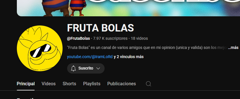 <a href="/DEDsafioPokemon/">DEDsafioPokemon</a> Si hay espacio nuestro canal es FRUTA BOLAS 😭🙏 somos un grupo de amigos y a la gente que nos ve les gusta mucho mucho lo que subimos, somos 2 principales (uno le sabe a Pokémon bien, y el otro ni foking idea) 👽🙏