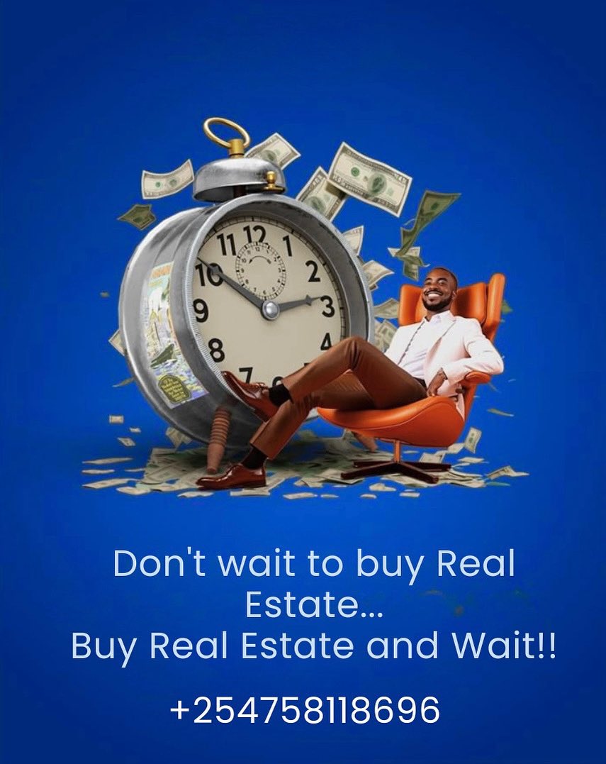 MSRealtyLTD's tweet image. ⏳ Time waits for no one—why should your investment? 💸 Secure wealth &amp;amp; stability with prime real estate today. The right move now can change your tomorrow!
📞 +254758118696
#InvestSmart #KenyaProperty #NairobiRealEstate #BuildWealth #TimeIsMoney