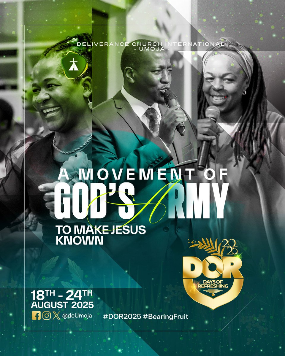 Welcome to the first session of Day 2. #DOR2025 is picking up speed. Watch on Facebook facebook.com/share/v/162pZv… 
YouTube youtube.com/live/5KdA7N11r…
Website dcumoja.org/livestream/
#BearFruit