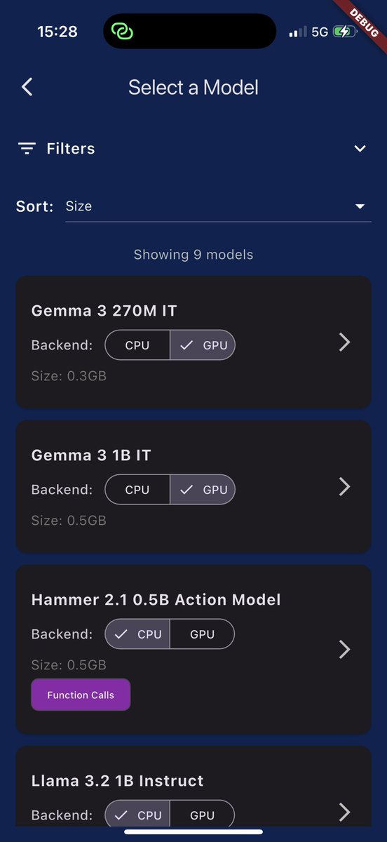 Gemma 3 270M is available in flutter_gemma example app

So you can quickly test it on mobile or web in your Flutter application