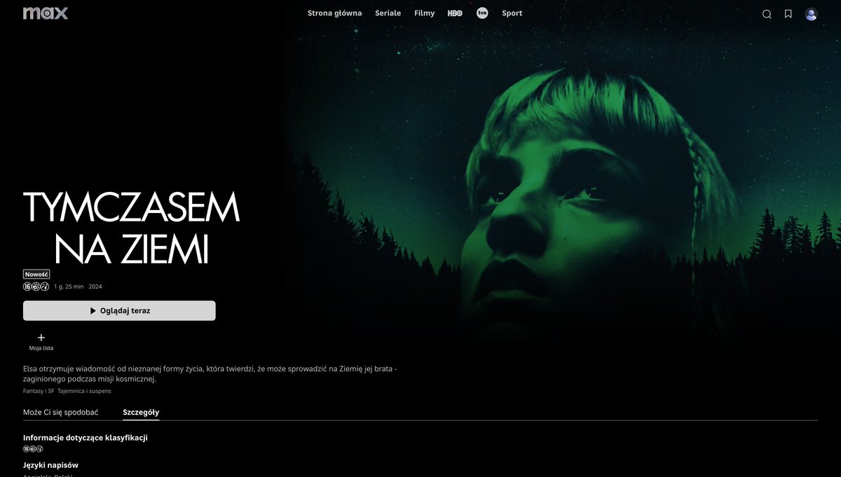 tomasznicieja's tweet photo. #PendantCeTempsSurTerre #MeanwhileOnearth "Tymczasem na Ziemi" - opis filmu mnie lekko zainteresował... Ale jednak nie, nie było to ciekawe, a nawet przeciwnie - powolne, nudne, bez emocji. Przyznam że był jakiś pomysł, ale coś się nie udało. Moja ocena: 3/10.
#HBOMax https://t.co/GXZr2ytWzi