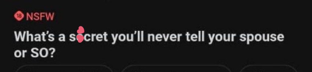 _0Nestor's tweet image. People were asked &quot;what&apos;s a s£cret you will never tell your spouse&quot; The replies are shocking 😳🤦‍♀️

Open Thread 🧵👇