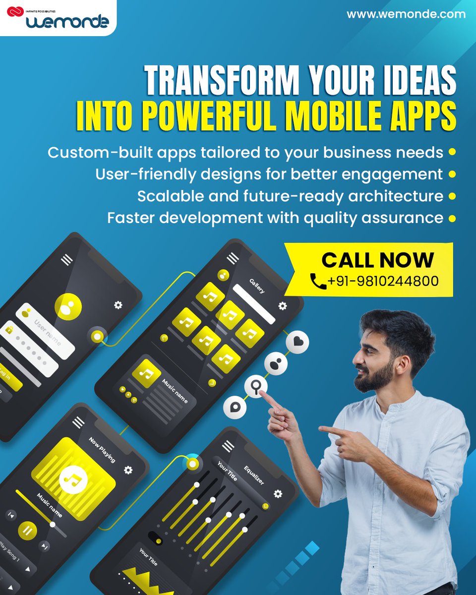App Development Services Like Never Before.

Visit our website wemonde.com
📲 Call: 09810244800
.
.
.
.
.
.
#appdevelopment #mobileapp #apps #ios #android #appsindia #business #trending #news #apps #application #tech