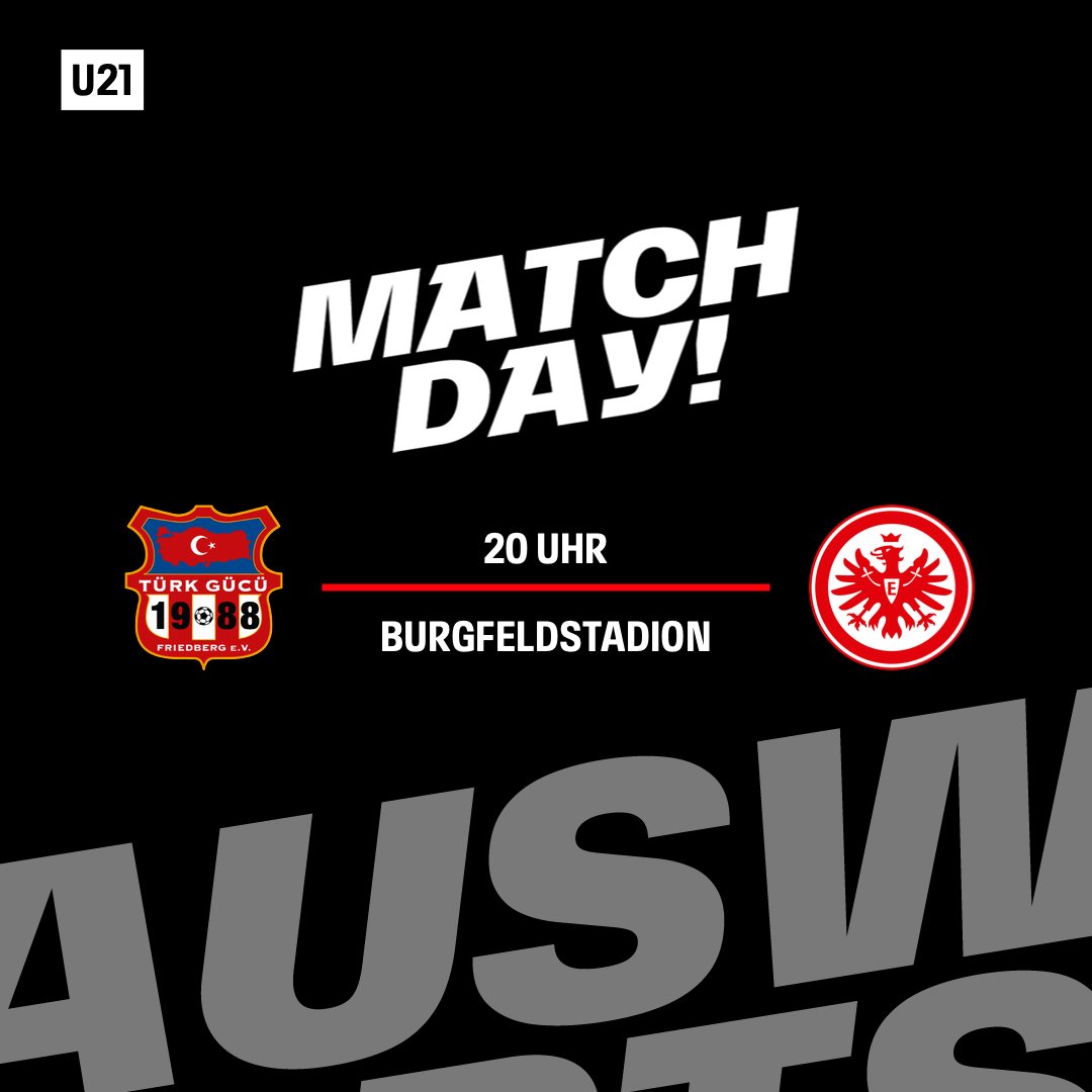 eintracht_lz's tweet photo. It's Matchday again!  🔥

Unsere #sgeU21 will an den erfolgreichen Saisonstart anknüpfen und auch in Friedberg eine gute Leistung abrufen 🦅 Zur Vorschau:
🔗 https://t.co/xkAX3ZD7gd

#SGE | #TGFSGE https://t.co/BRfWi3Y8dH