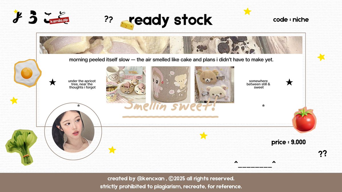 kencxan's tweet image. help retweet? ありがとう! 🍥 — #zonauang

hallo teman - timun, aku ready layout ian h2h yang bisa di jemput sekarang! free retext ia, available by req 😳🧺