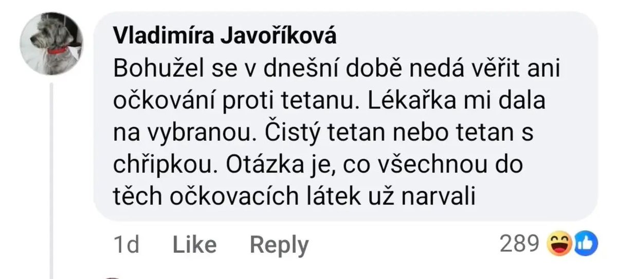 Žádejte výhradně čistý tetan