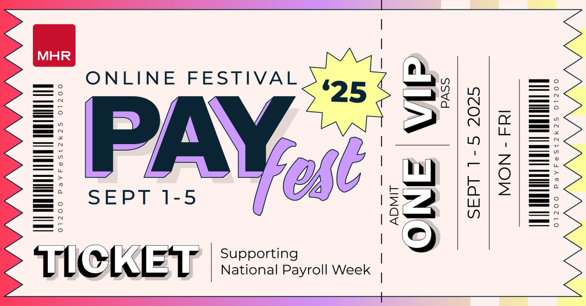 Get your free VIP pass to PayFest '25 🎟️

Whether you're a seasoned payroll veteran or just starting out, this online event is your chance to explore the opportunities, challenges and future of payroll.

Don't miss out! Book your place today 👉 ow.ly/sQib50WBpMV

#NPW25