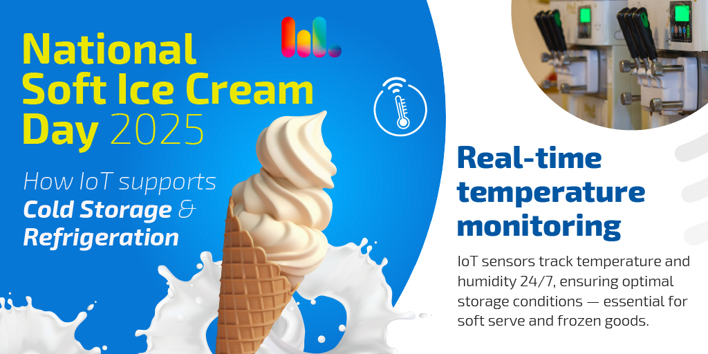 wirelesslogic's tweet image. It’s National Soft Ice Cream Day! 🍦 IoT-enabled cold chain monitoring keeps every scoop perfect.
From ice cream to pharma, smart connectivity ensures freezers, fridges & refrigerated trucks stay at the right conditions. #IoT #ColdChain #SmartConnectivity