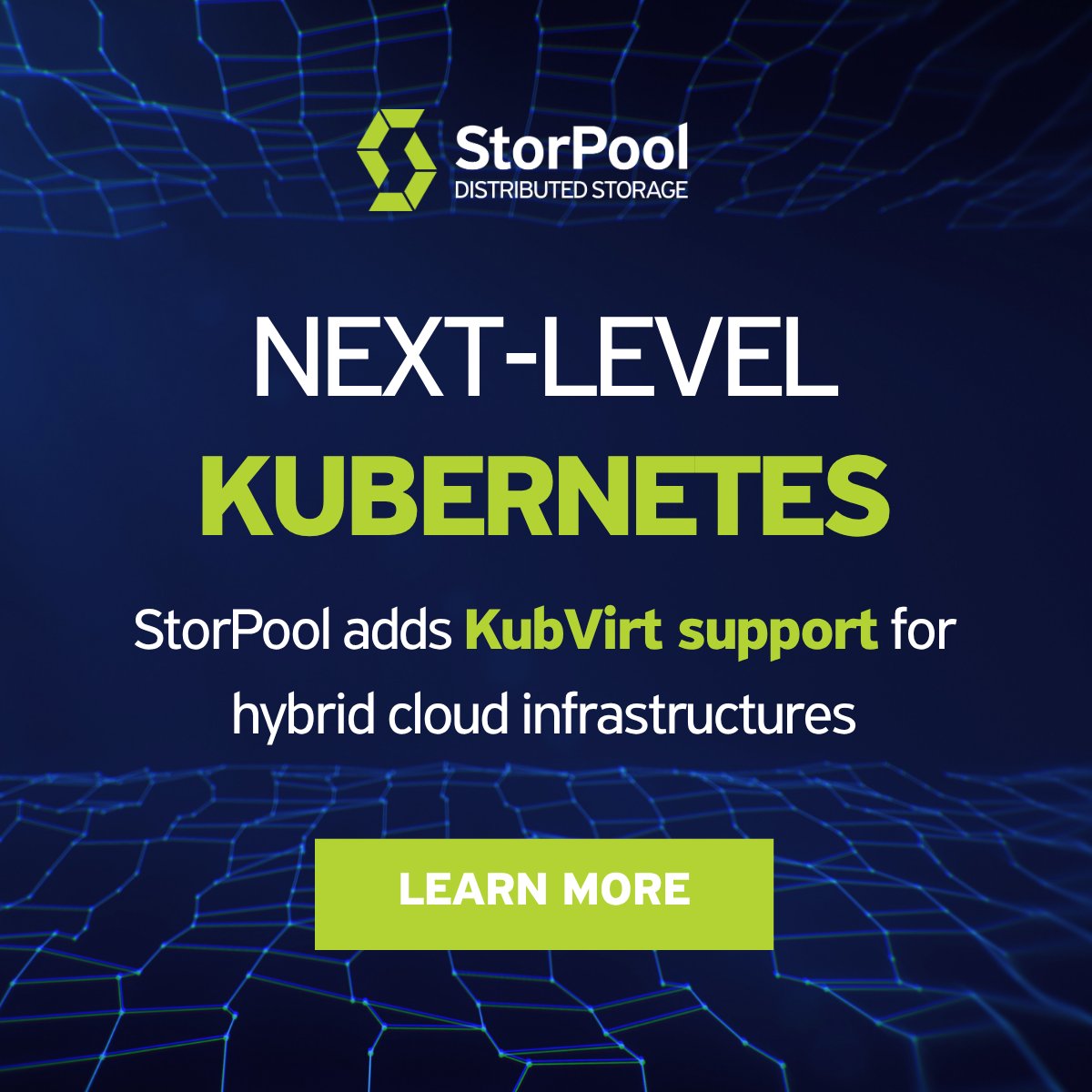 storpool's tweet photo. StorPool now supports KubeVirt—run VMs &amp; containers side by side with high-performance, unified storage for hybrid clouds. Simplify management &amp; boost efficiency. 

Discover more: https://t.co/n8shQDZtE2

#Kubernetes #KubeVirt #HybridCloud #StorPool https://t.co/rH5uExPfjX