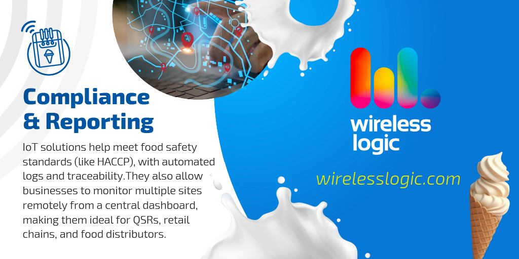 wirelesslogic's tweet image. It’s National Soft Ice Cream Day! 🍦 IoT-enabled cold chain monitoring keeps every scoop perfect.
From ice cream to pharma, smart connectivity ensures freezers, fridges & refrigerated trucks stay at the right conditions. #IoT #ColdChain #SmartConnectivity