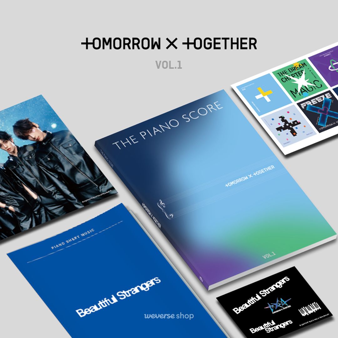 Weverse Shop (@weverseshop) on Twitter photo THE PIANO SCORE : TOMORROW X TOGETHER (VOL.1) 예약 판매 안내
좋아하는 그 곡을 직접 연주할 기회🎹
#위버스샵 에서 예약 구매로 만나보세요!
🗓️ 예약 판매 기간 : 8월 19일(화) 4 PM ~ 8월 25일(월) 6 PM (KST)
🛒 #WeverseShop : go.weverse.io/qt3S/hd2be2ge
#TOMORROW_X_TOGETHER (<a href="/TXT_bighit/">TXT OFFICIAL</a>) THE PIANO SCORE : TOMORROW X TOGETHER (VOL.1) 예약 판매 안내
좋아하는 그 곡을 직접 연주할 기회🎹
#위버스샵 에서 예약 구매로 만나보세요!
🗓️ 예약 판매 기간 : 8월 19일(화) 4 PM ~ 8월 25일(월) 6 PM (KST)
🛒 #WeverseShop : go.weverse.io/qt3S/hd2be2ge
#TOMORROW_X_TOGETHER (<a href="/TXT_bighit/">TXT OFFICIAL</a>)