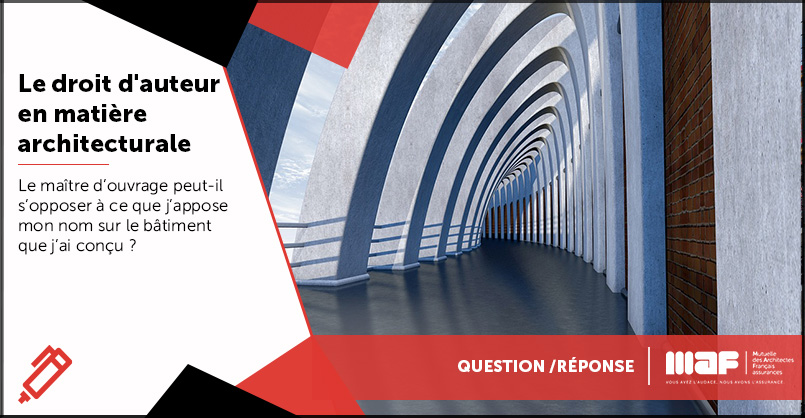 [Question-réponse]

Le maître d’ouvrage peut-il s’opposer à ce que j’appose mon nom sur le bâtiment que j’ai conçu ?

Retrouvez la réponse juste ici.⤵️
bit.ly/4mjhftK

#Droitdauteur #concepteur #Teamarchi #ArchiMAF