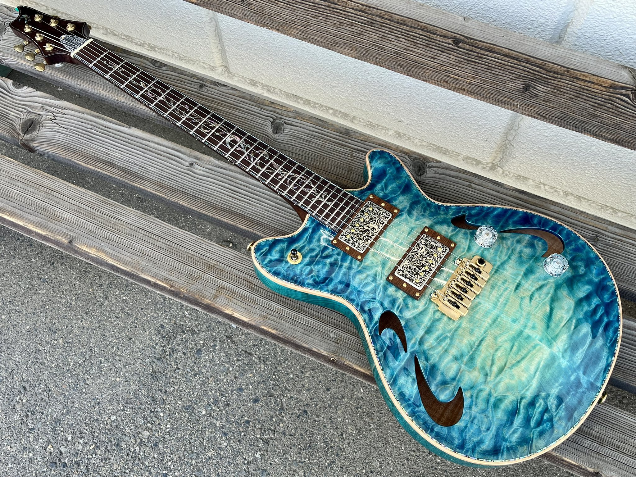 コンポーネントエレキギター T’s Guitars　USACG　Fender 試奏動画】T's Guitars DST-DX22 (25インチ) Roasted Flame