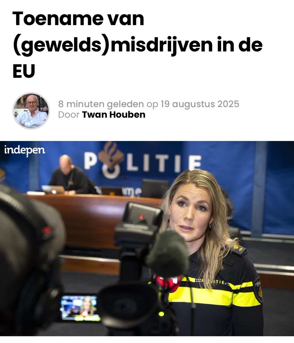 Eén van de vele EU-onderwerpen die niet in de reguliere media besproken wordt, is de significante toename van (gewelds-)misdrijven in de EU. Zowel nadat een nieuw land tot de EU is gaan behoren, als bij de oudere lidstaten. Aan dit onderwerp is zowel binnen de burelen van de EU