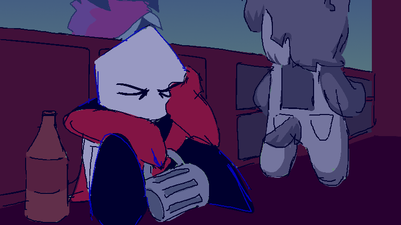 i've been reading the petrified ramb and mug pippins scene as somethin like this for a while now