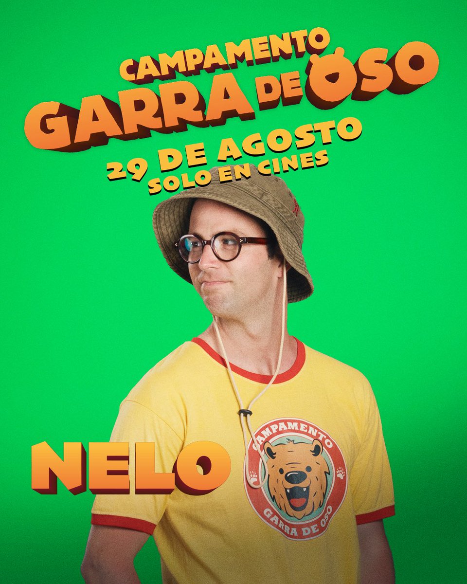 Nelo es ese monitor que pone buena cara…
incluso cuando todo arde a su alrededor. 🔥
Lo interpreta #AdriánGrösser, y sí: le toca bailar con todo el caos del campamento.
🎬 #CampamentoGarraDeOso
📆 Se estrena el 29 de agosto en cines.
¿Ya tienes plan para ese día?