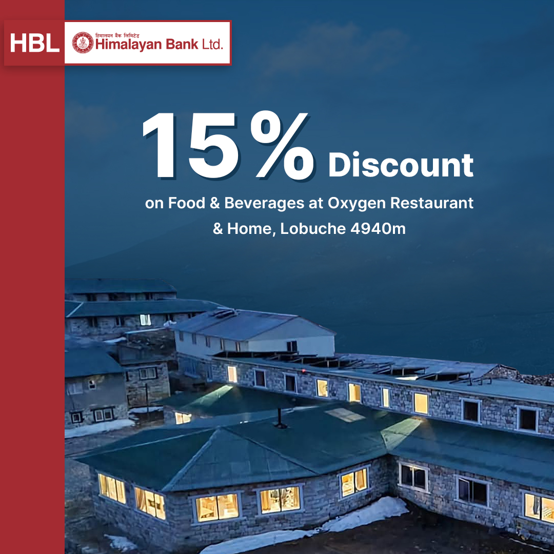 himalayanbanknp's tweet photo. Your card of choices, wherever you go.
Enjoy unmatched savings on dining, hotels & lifestyle brands, even at the heights of the Himalayas!
#HBL #HBLCardOffers https://t.co/XUMyqi7YSH