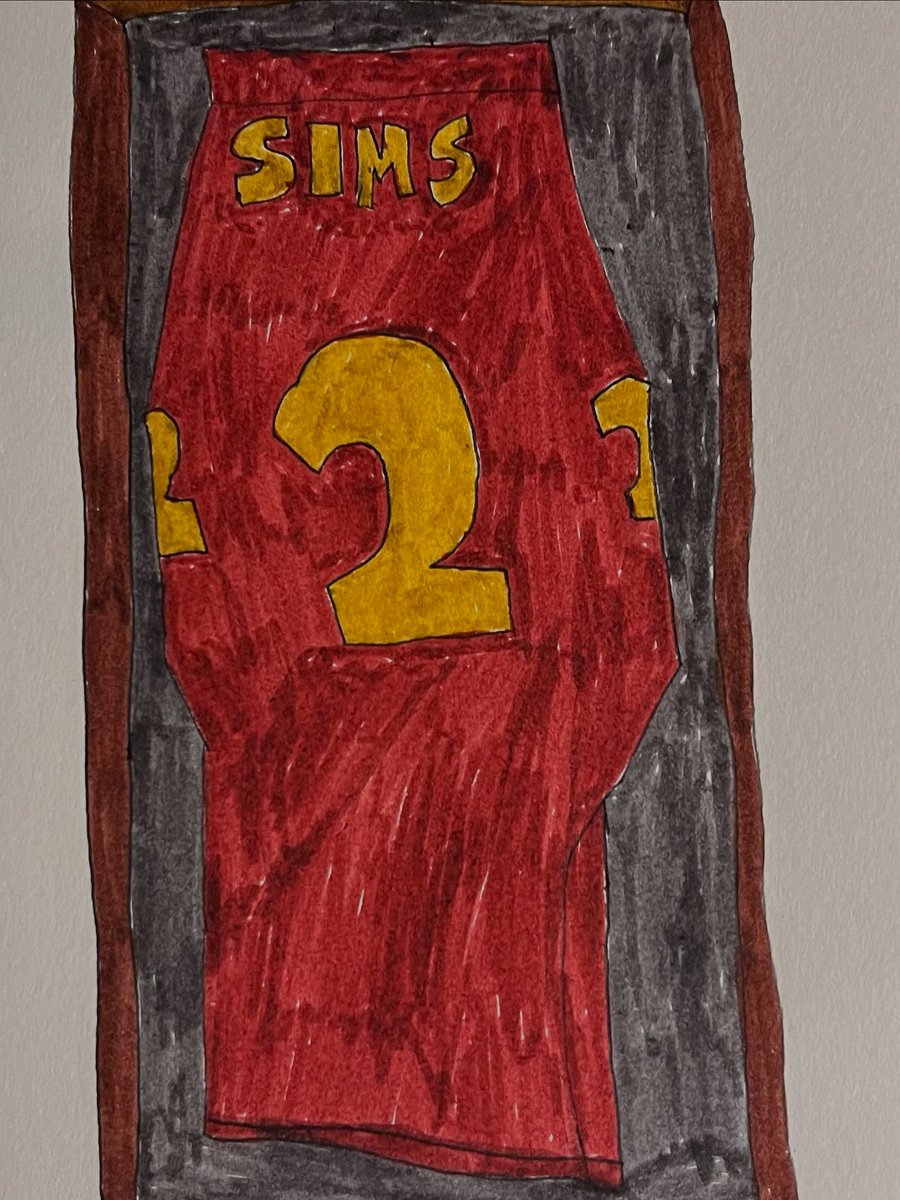 New Arizona State Football jersey art #forksup #sundevils #jeffsims #sundevilfootball #arizonastatesundevils #activatethevalley #handdrawn #sundevilemilysart