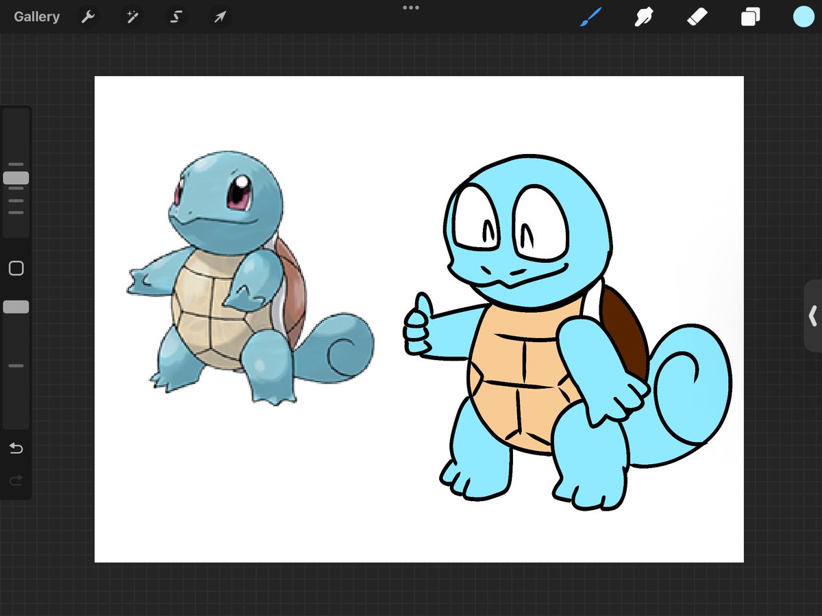 I drew Squirtle yayy