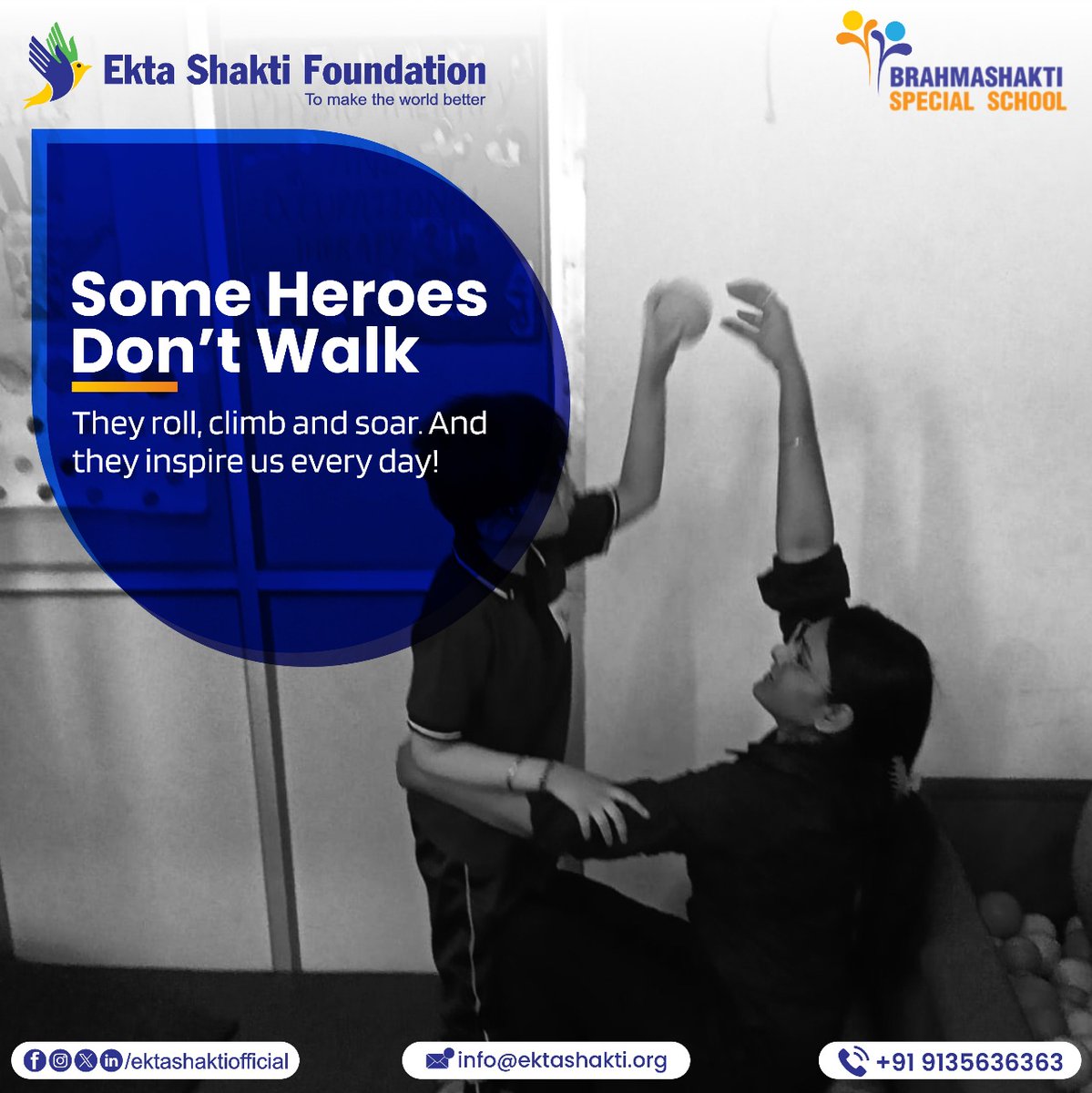 ekta_shakti's tweet image. Some heroes don't walk - They roll, climb and soar. And they inspire us every day.

#specialchildren #physicallyabled #uniquetalent #differentabilities #donateforthespecialchildren #supportthespecialones
