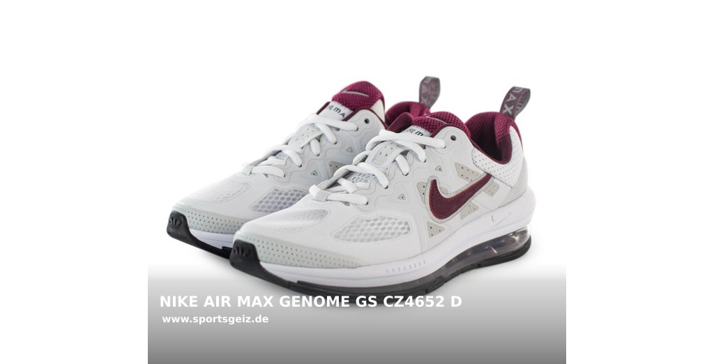kopensneakers's tweet photo. Unser Angebot des Tages 😍 NIKE AIR MAX GENOME GS CZ4652 Damen Laufschuhe weiß rot 😍 
von  Nike für nur €39,99. 
Jetzt einkaufen 👉👉 https://t.co/GfDRx6Qs22 https://t.co/dzzehsuOzW