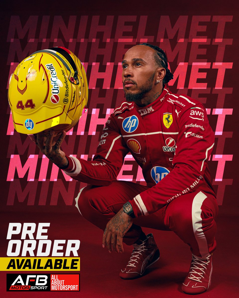 Lewis Hamilton 2025 Mini Helmet afbmotorsport.com/es/lewis-hamil…
