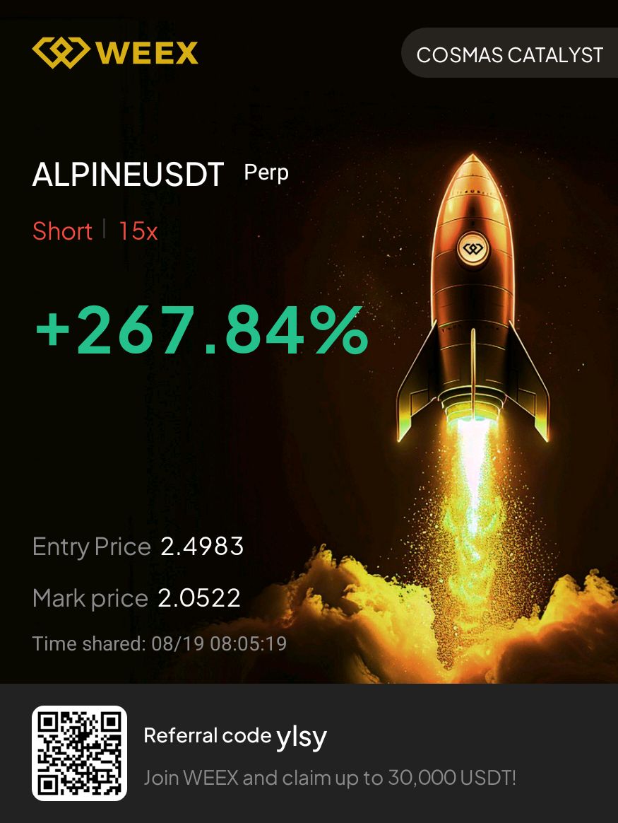 COSMASANALYST's tweet image. Remember our target 🎯 
1.5
Alpine up 270% 
More Downtrend 📉 surfacing
Did you take it?