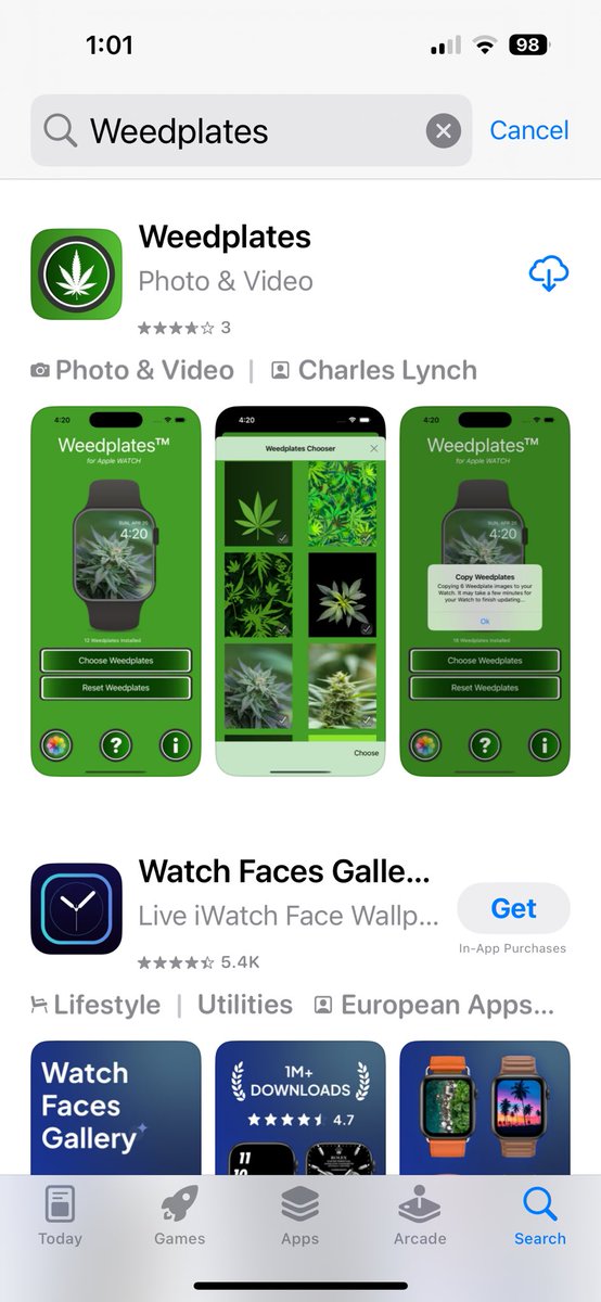 weedplates's tweet photo. Yes❗️Weedplates is back‼️ Apple has approved the App for distribution. Lets Party❗️👋🥳🎉🎈🎊 Now if Iwecould just sell 100,000 copies at .99 each❣️ Search the App store for Weedplates to install on iPhone now. Thank you, Thank you very much❗️🙏
#weedplates #apple #watch https://t.co/YBru7lOKKq