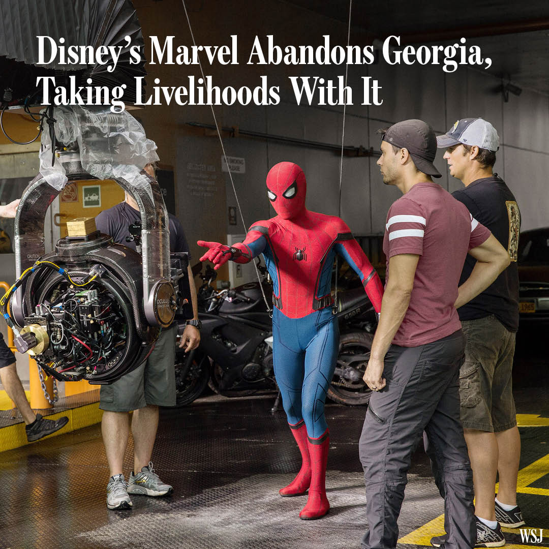 WSJ's tweet photo. A few years ago, Atlanta was such a hotbed of production that it seemed possible it would supplant Los Angeles as the heart of the entertainment industry. Now, the mood among movie and TV workers in Georgia is grim. https://t.co/kVPyeqHN13 https://t.co/eaNWqWEDyh